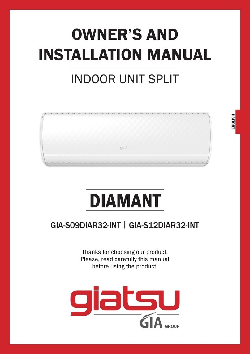 Giatsu DIAMANT GIA-S09DIAR32-INT Service manual