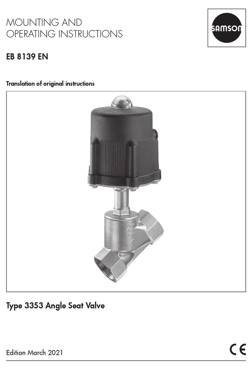Samson EB 8139 EN Service manual