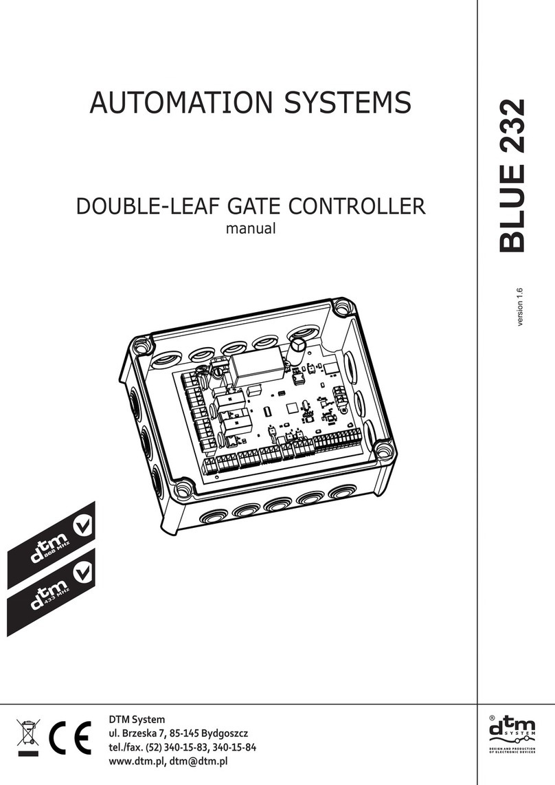 DTM System BLUE 232 manual