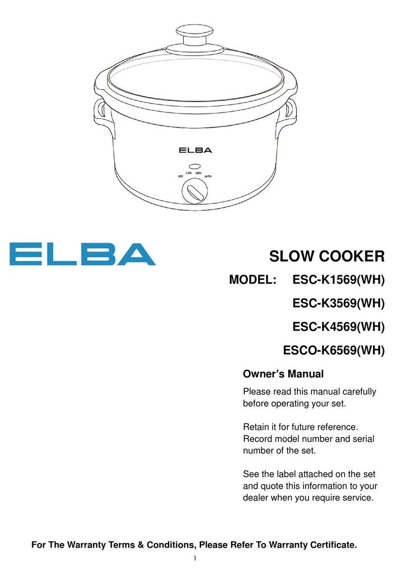 Elba ESC-K1569WH User manual