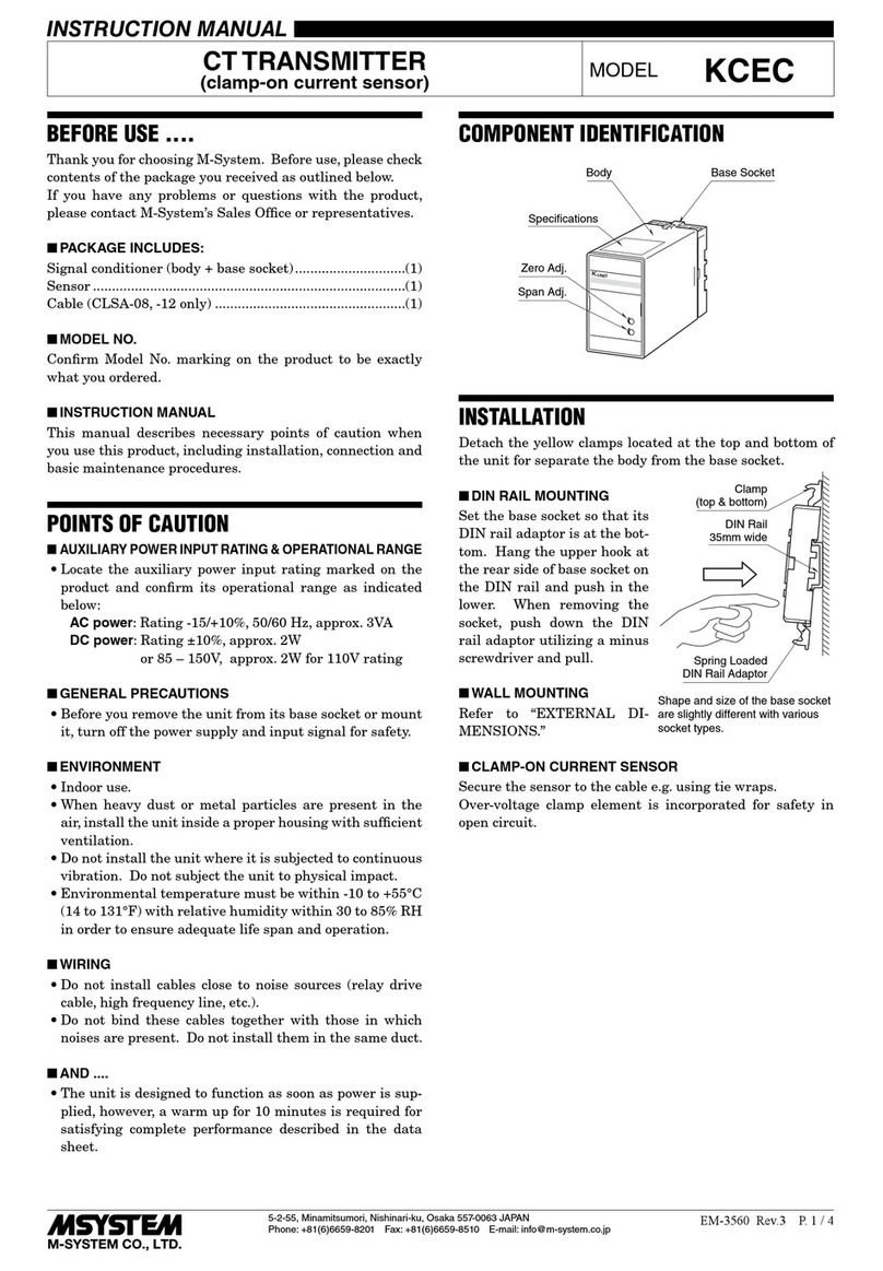 M-system KCEC User manual
