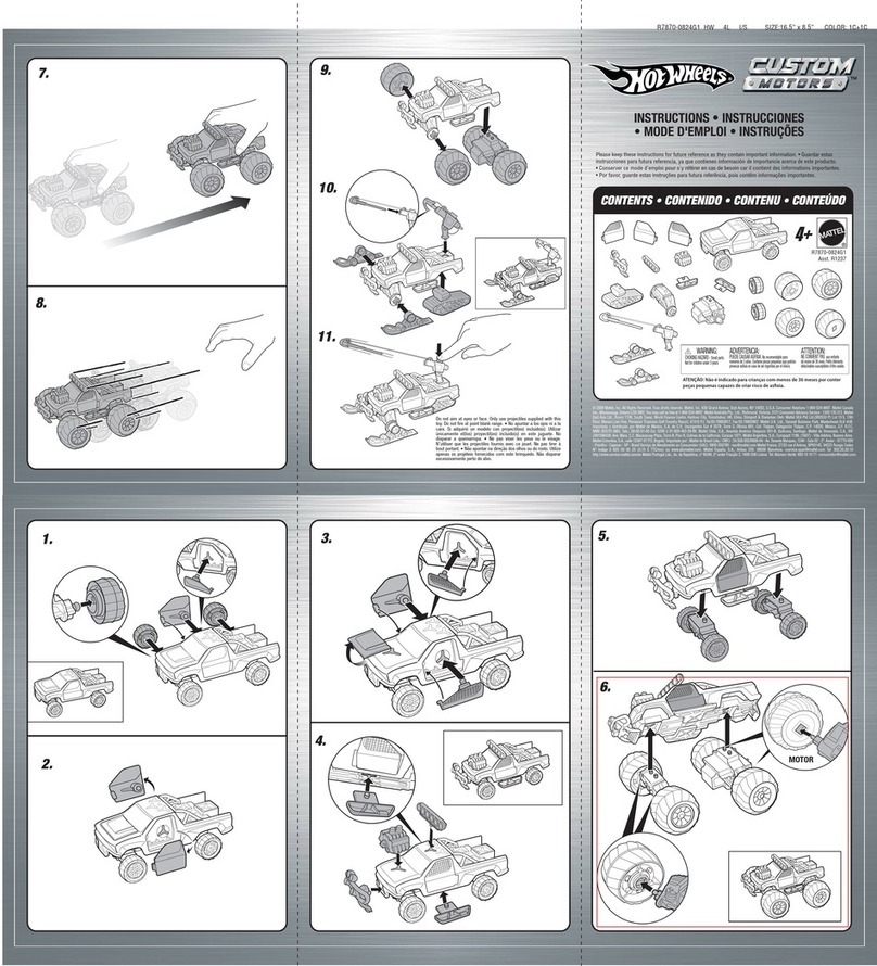 Mattel Hot Wheels Custom Motors R1237 User manual