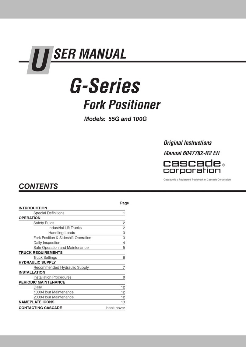 Cascade G Series User manual