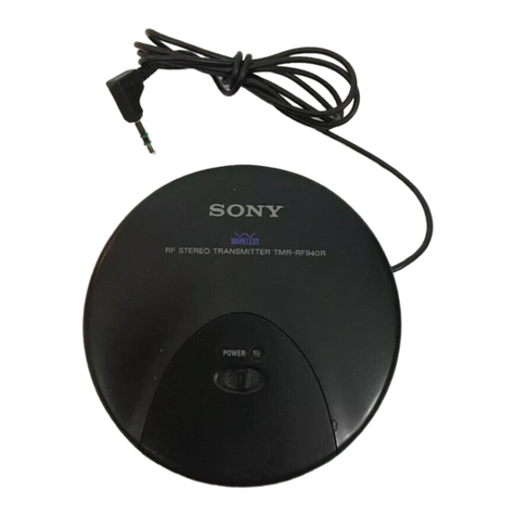 Sony TMR-RF940R User manual