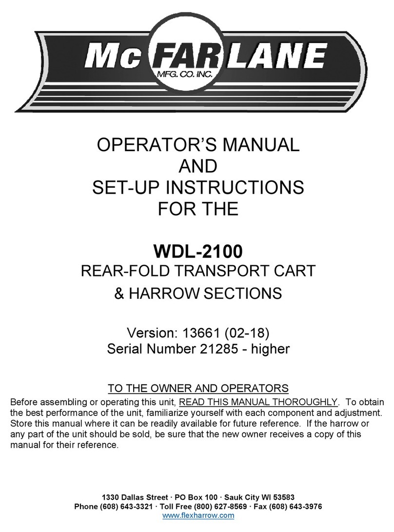 McFarlane WDL-2100 Operator's Manual and Set-Up Instructions