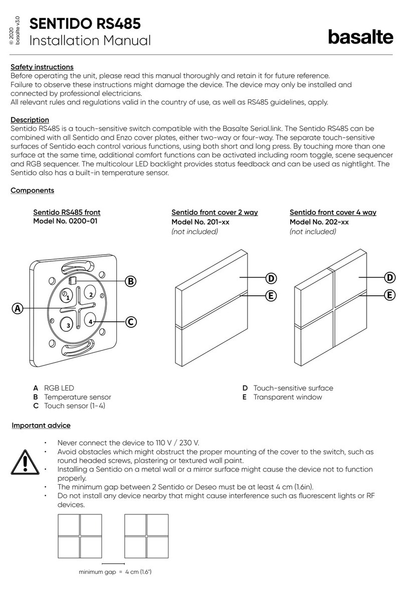 Basalte SENTIDO RS485 User manual