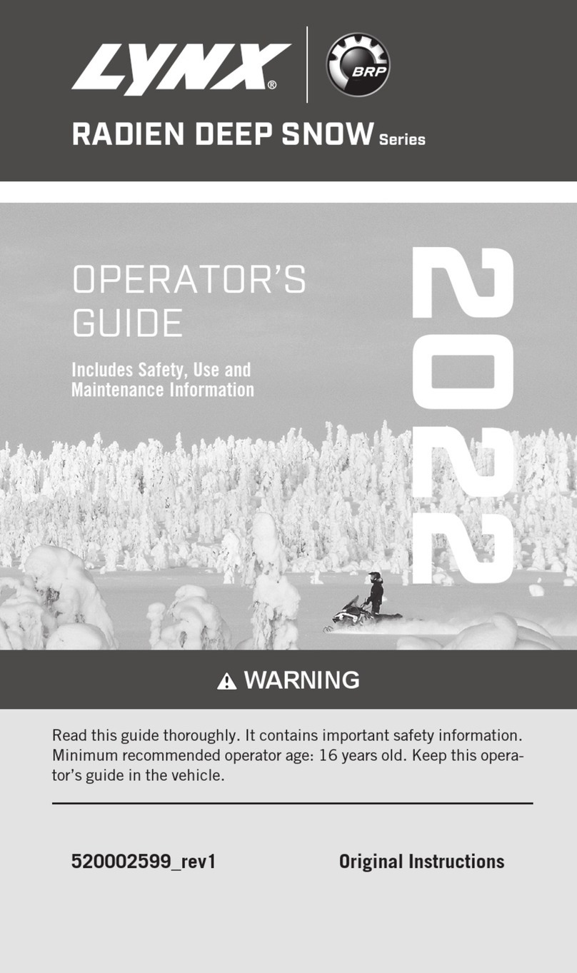 Lynx RADIEN DEEP SNOW 2022 Series Operator's guide