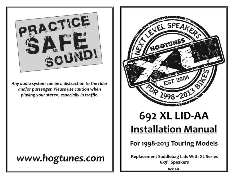Hogtunes 692 XL LID-AA installation manual Hogtunes 692 XL LID-AA installation manual
