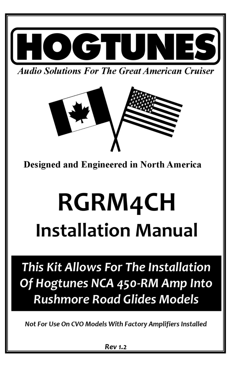 Hogtunes RGRM4CH installation manual