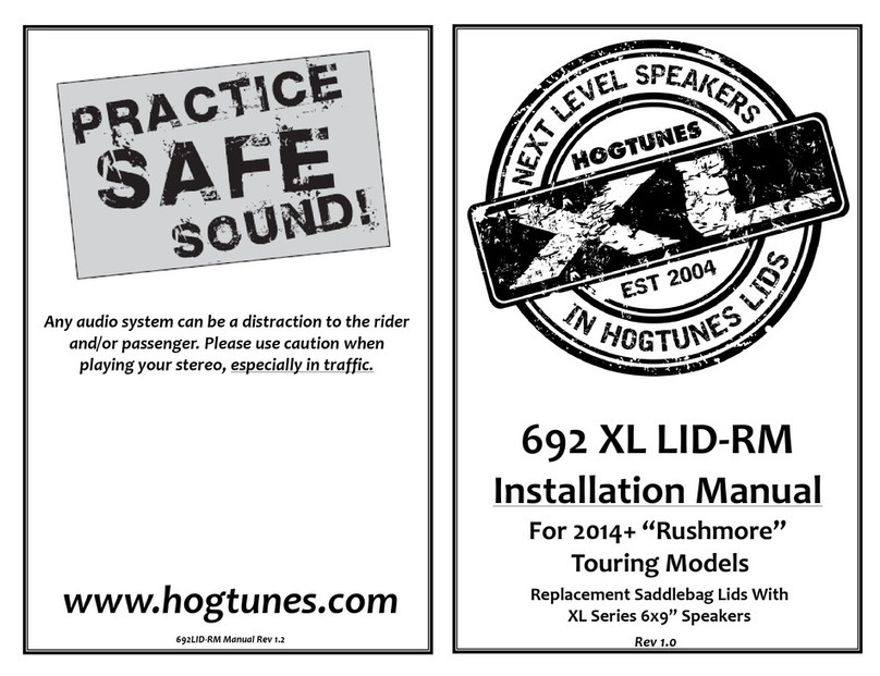 Hogtunes 692 XL LID-RM User manual