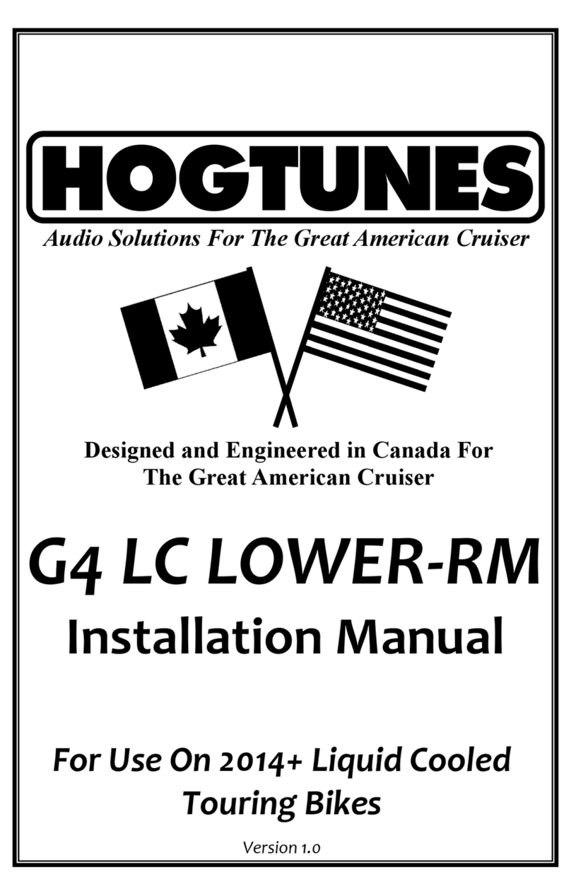 Hogtunes G4 LC LOWER-RM User manual