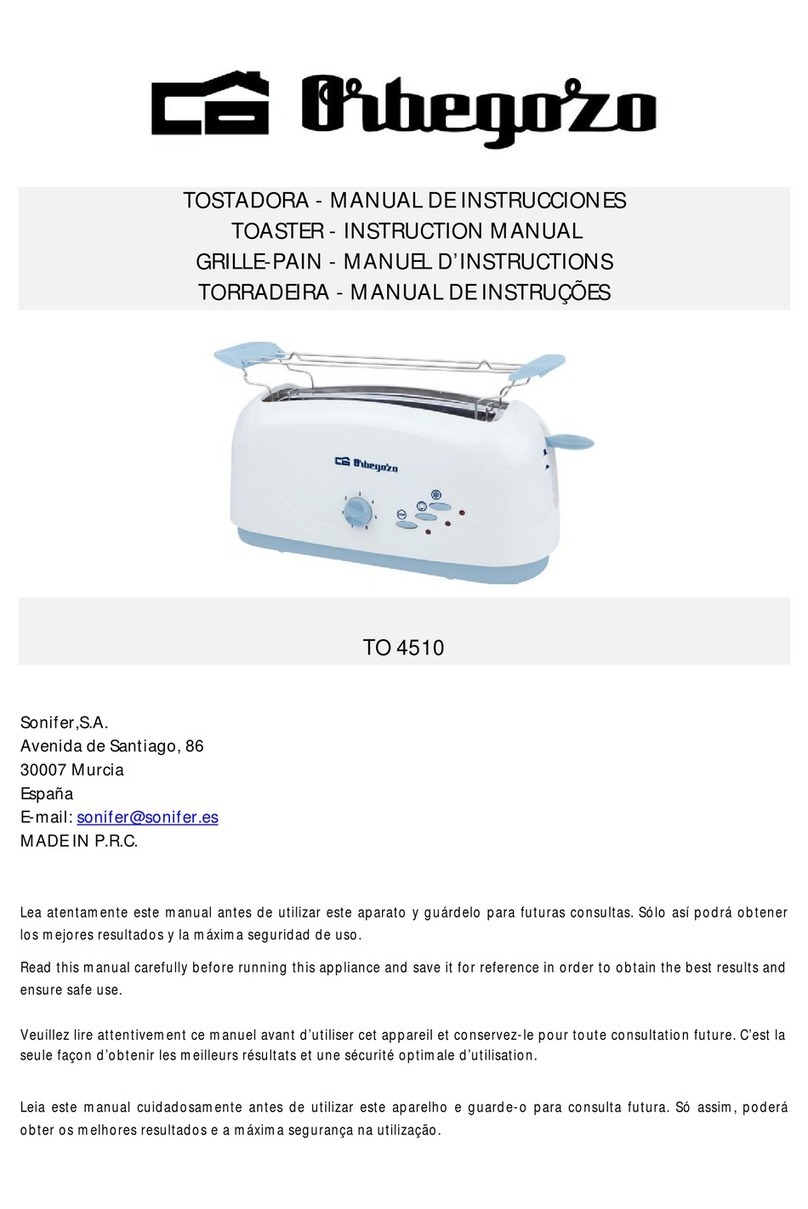 Orbegozo TO 4510 instruction manual