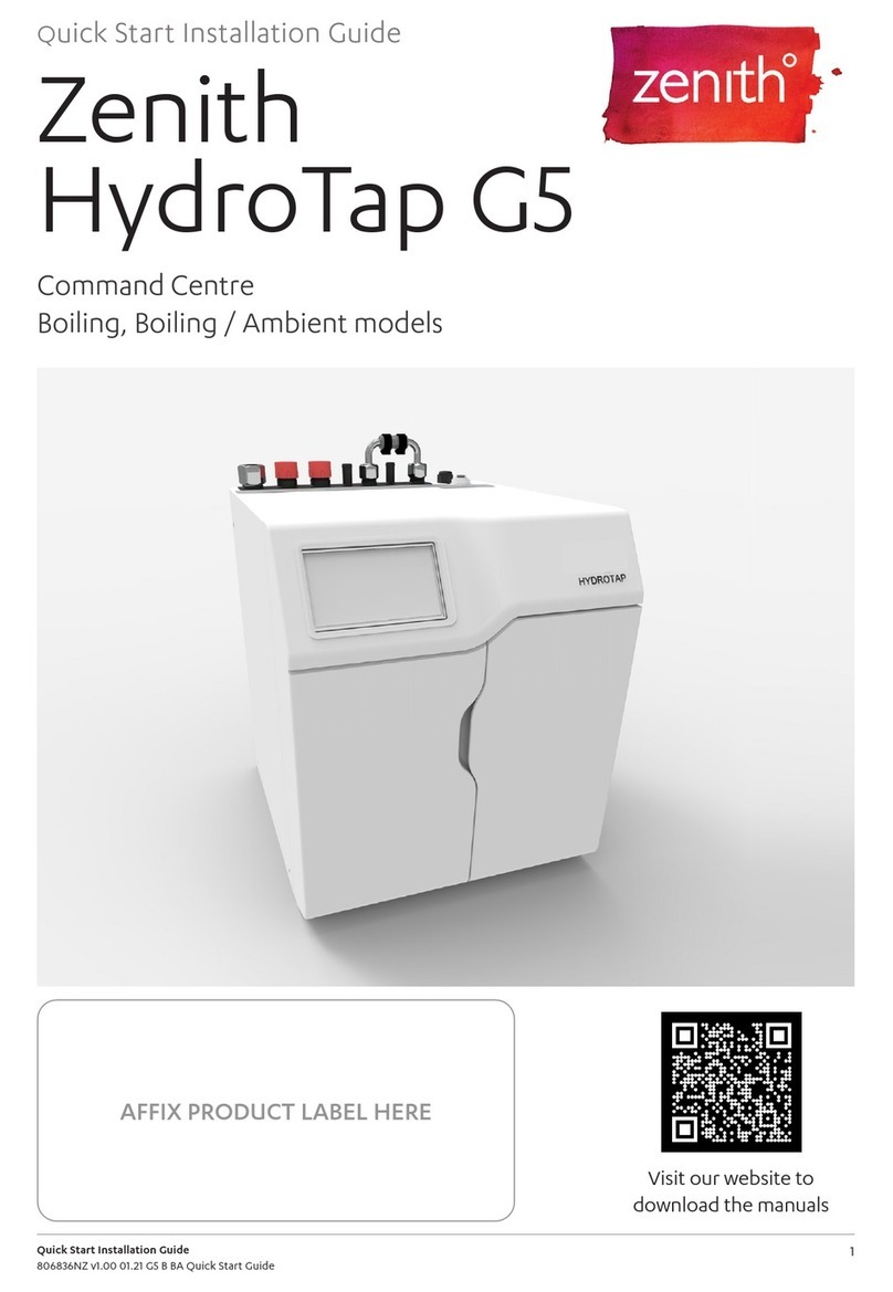 Zenith HydroTap G5 Quick start installation guide