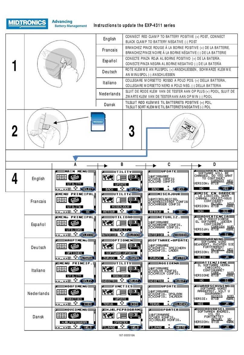 Midtronics EXP-4311 Series User manual Midtronics EXP-4311 Series User manual