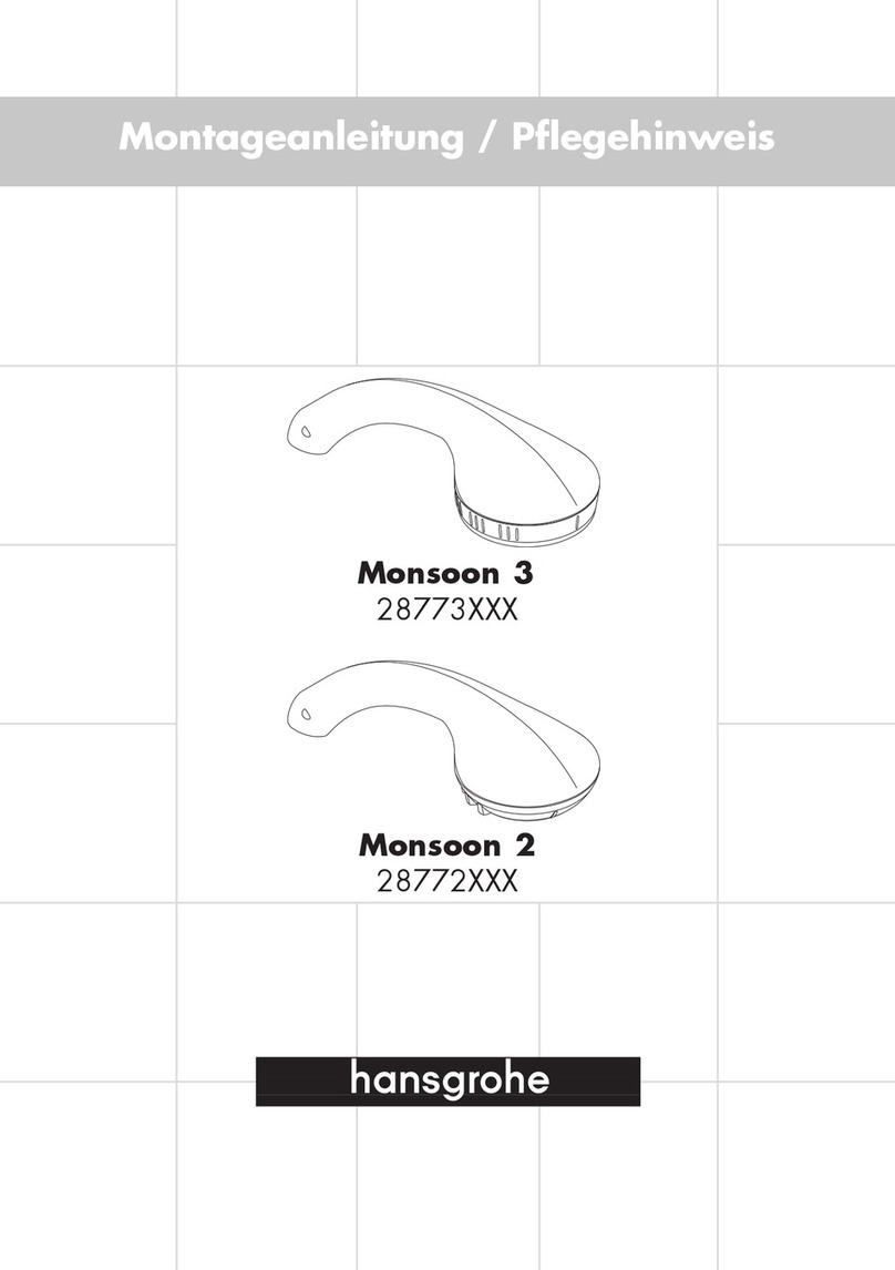 Hans Grohe Monsoon 3 28773 Series User manual