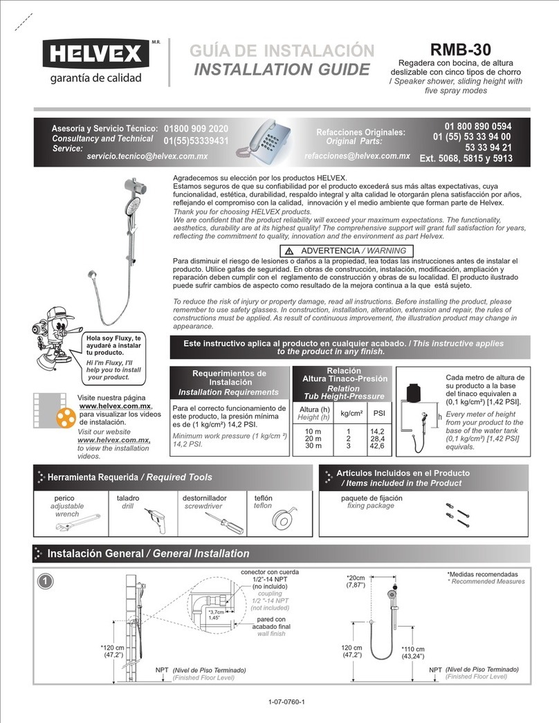 Helvex RMB-30 User manual