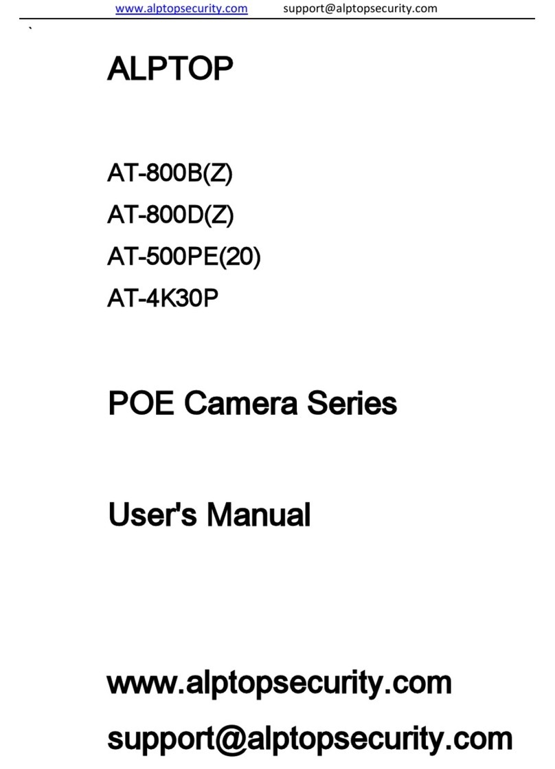 Alptop Security POE Camera Series User manual