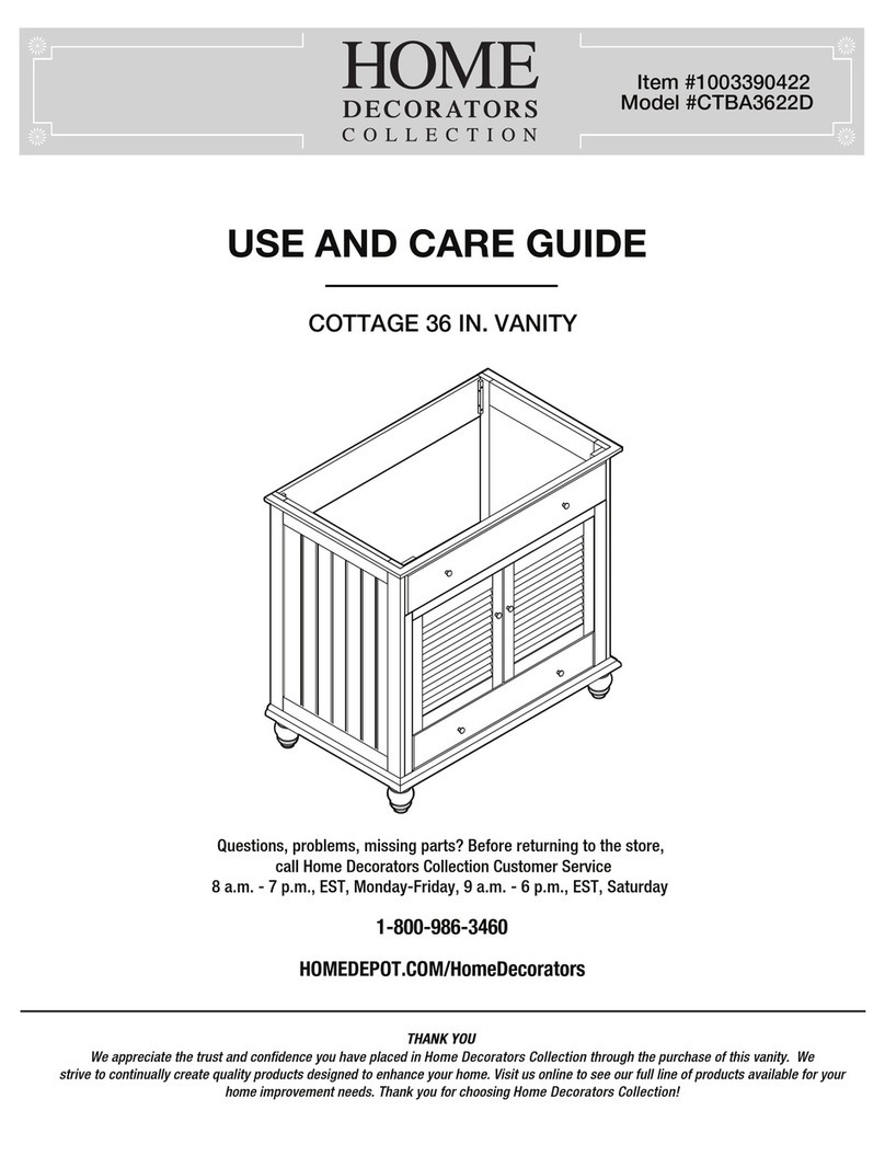 Home Decorators Collection CTBA3622D User manual