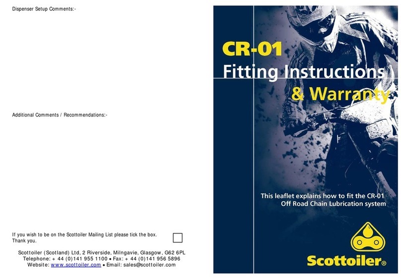 Scottoiler CR-01 Fitting Instructions and Warranty Workbook