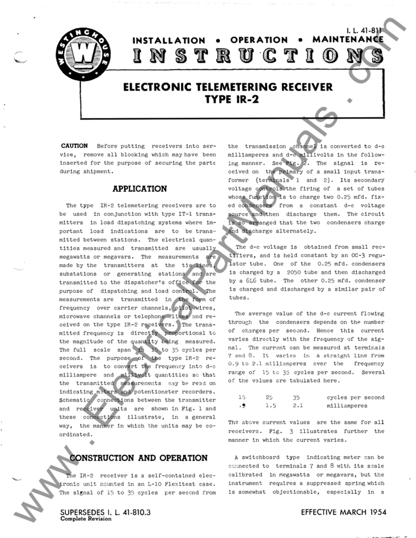 Westinghouse IR-2 Manual