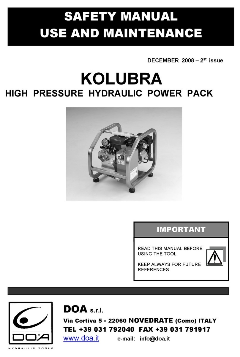 DOA KOLUBRA Use and maintenance