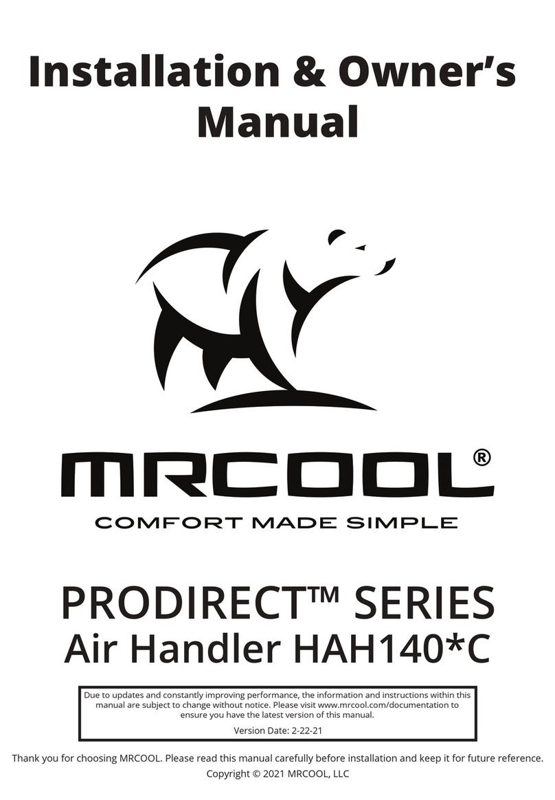 MrCool PRODIRECT Series Operating instructions