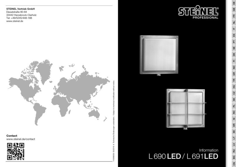 STEINEL PROFESSIONAL L 690 LED Information STEINEL PROFESSIONAL L 690 LED Information
