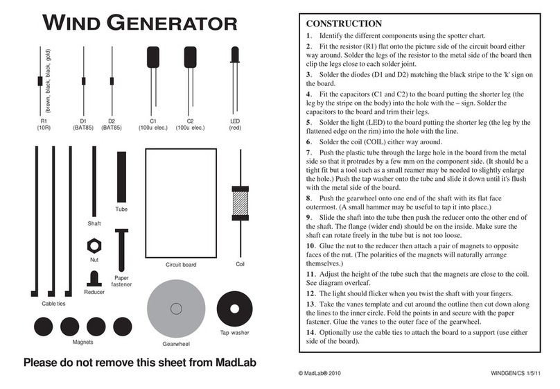 MadLab WIND GENERATOR manual