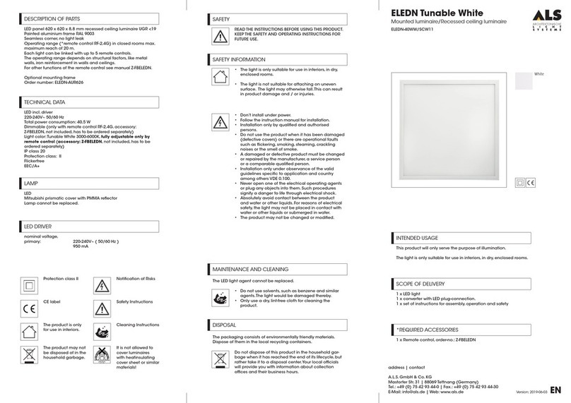 ALS ELEDN Tunable White quick start guide