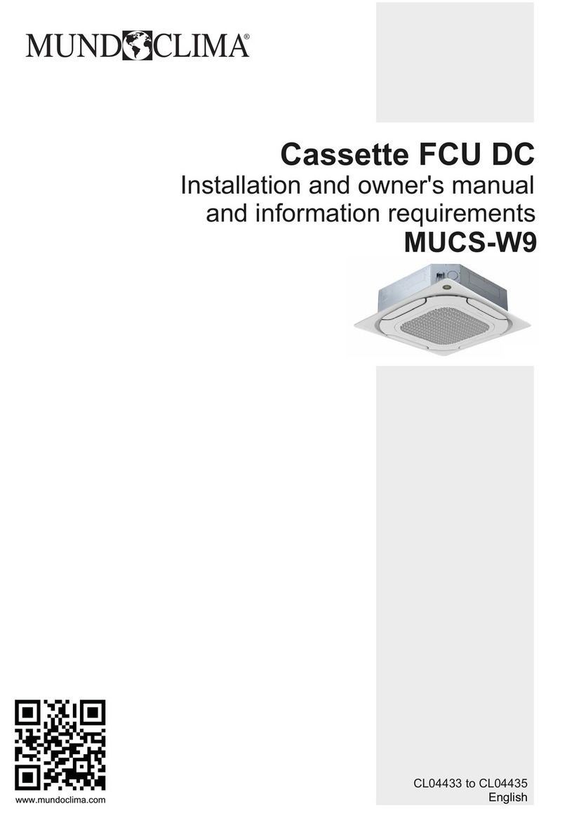 mundoclima MUCS-W9 User manual
