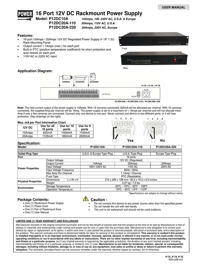 UTP BALUN P12DC10A User manual