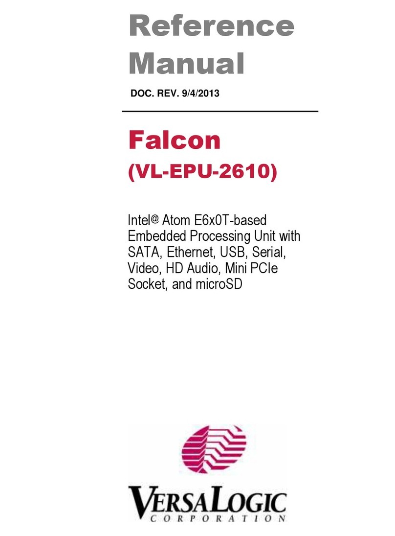 VersaLogic Falcon VL-EPU-2610 User manual VersaLogic Falcon VL-EPU-2610 User manual