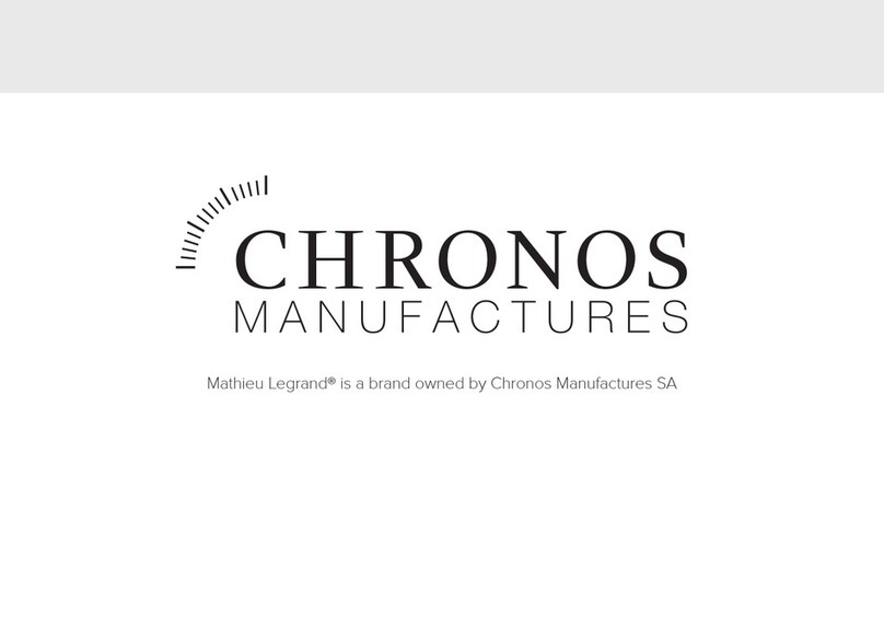Chronos Manufactures Mathieu Legrand Marin MLG-1002 instruction manual Chronos Manufactures Mathieu Legrand Marin MLG-1002 instruction manual