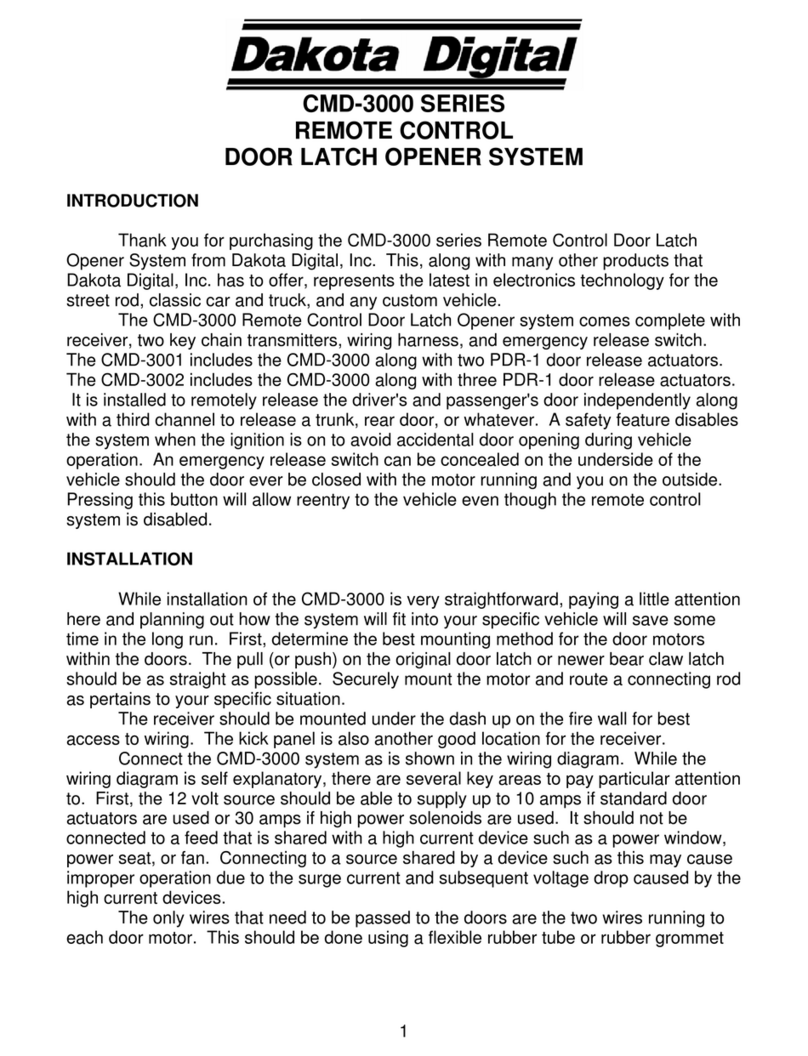 Dakota Digital CMD-3000 manual