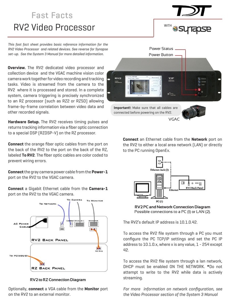 DT RV2 Quick set-up guide and fast facts guide