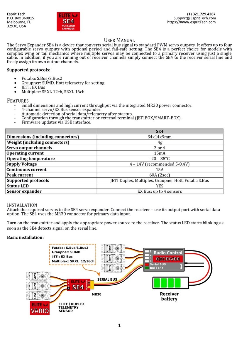 Esprit Tech SE4 User manual