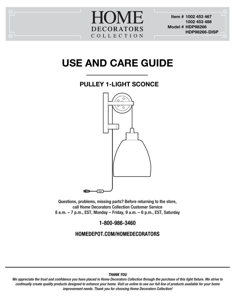 Home Decorators Collection HDP98266 Use and care guide