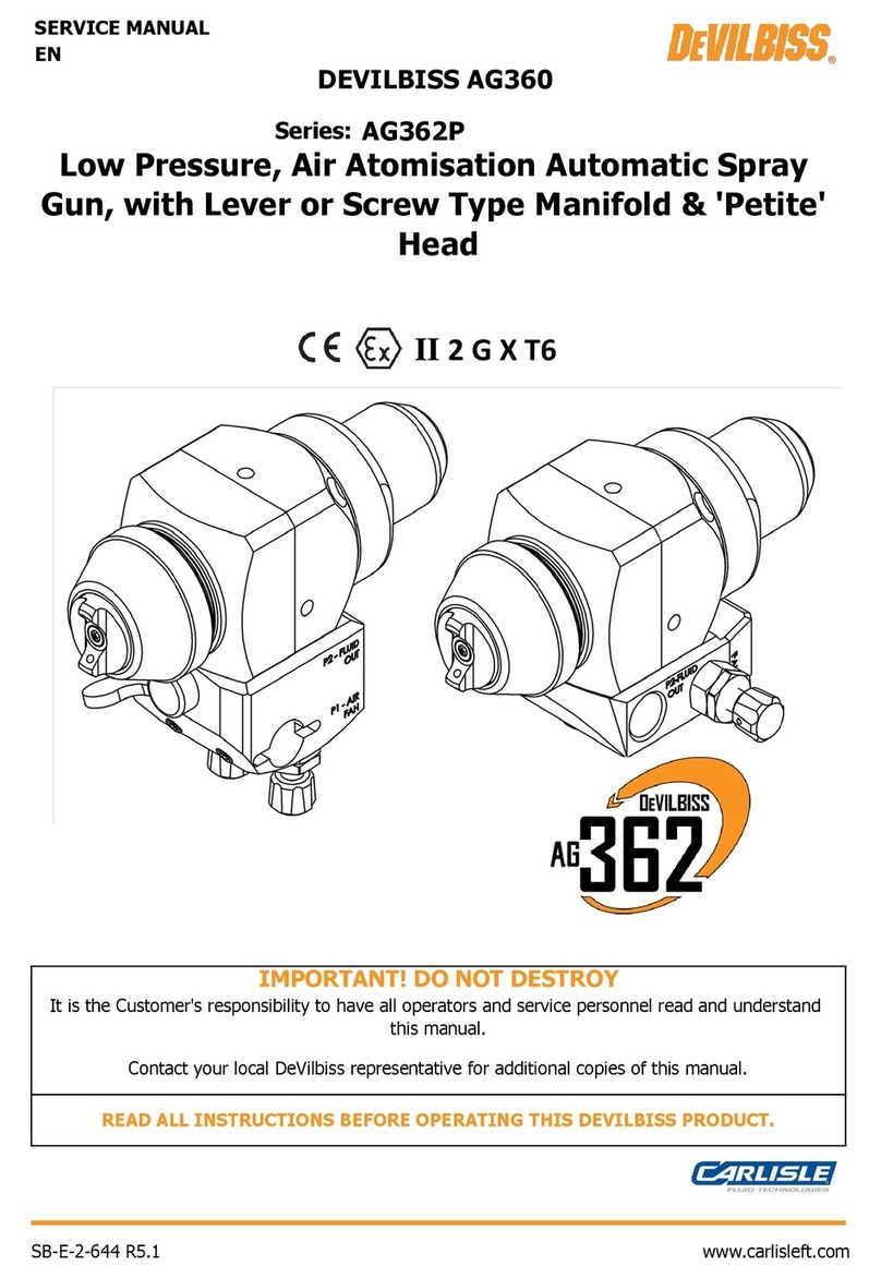 Carlisle DeVilbiss AG362P Series User manual