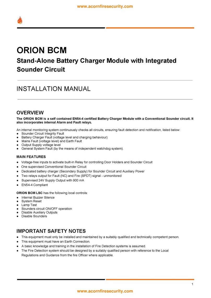 Global Fire Equipment ORION BCM installation manual