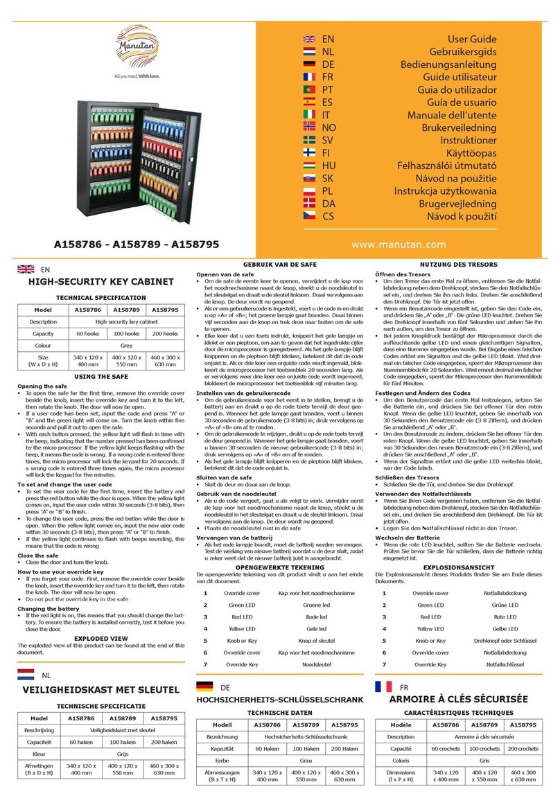 Manutan A158786 user guide
