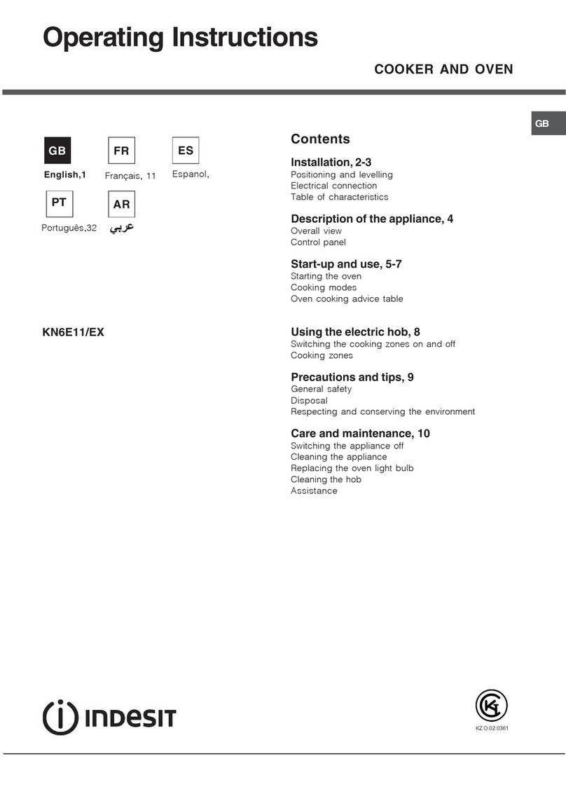 Indesit KN6E11/EX operating instructions