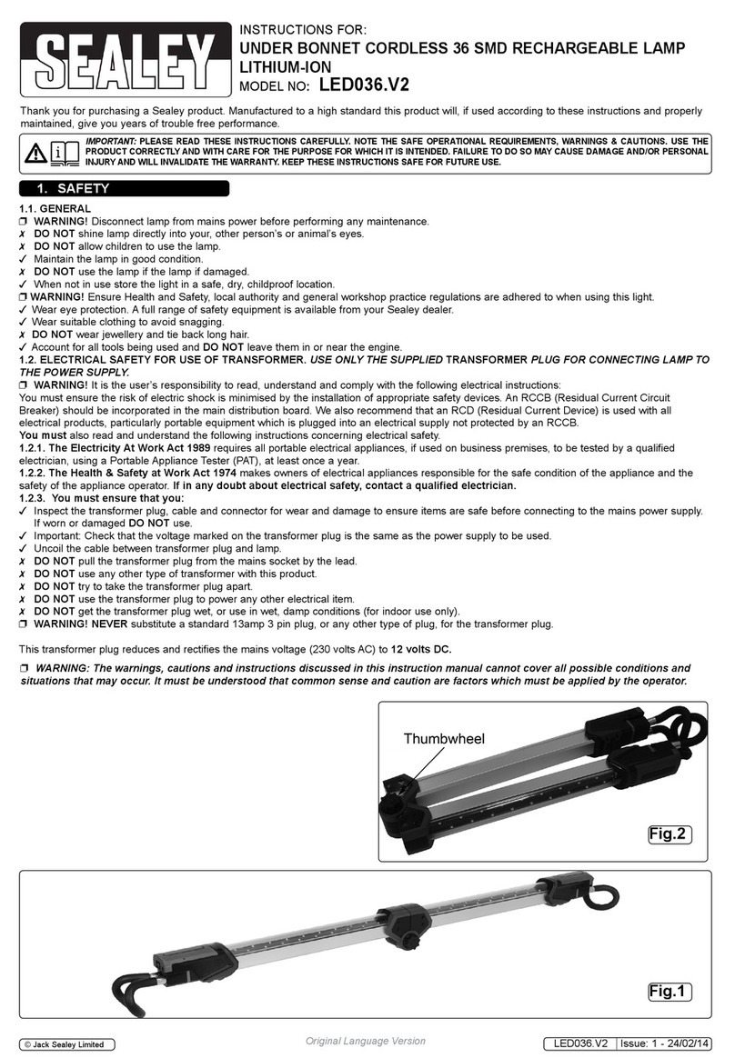 Sealey LED036.V2 User manual