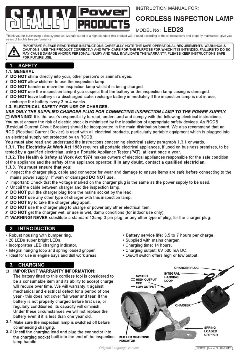 Sealey LED28 User manual