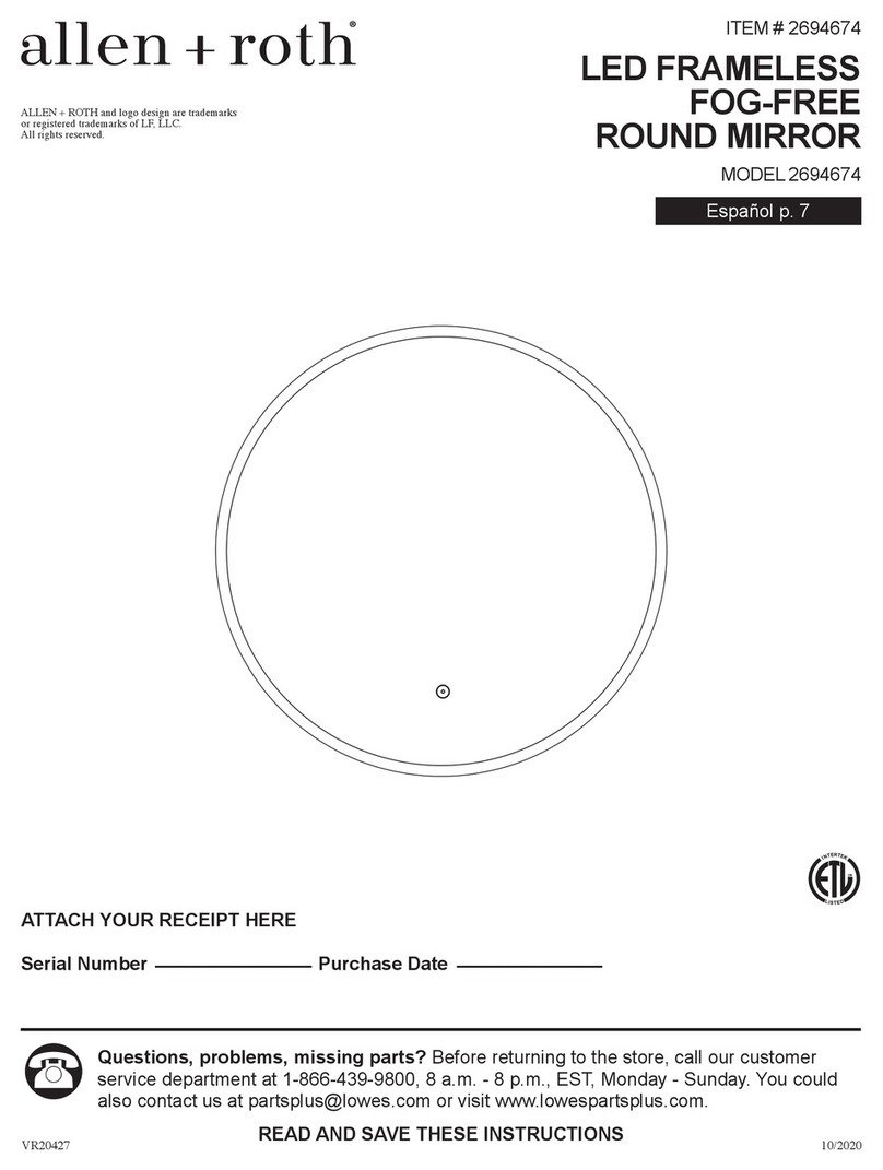 Allen + Roth 2694674 Install