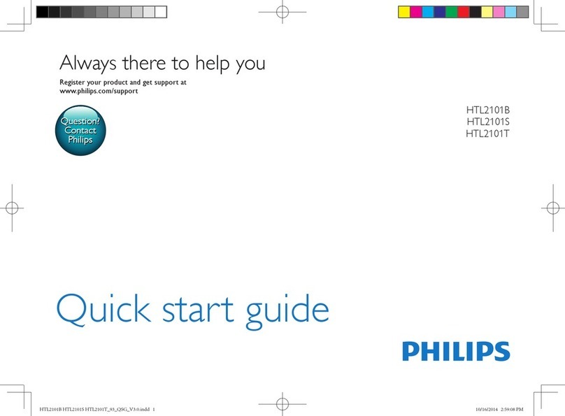 Philips HTL2101B User manual