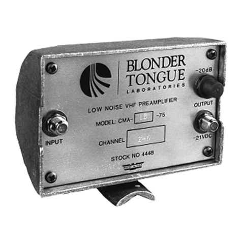 Blonder tongue CMA-b instruction manual