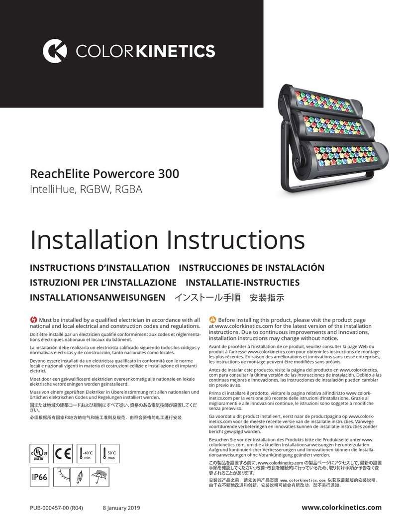 COLORKINETICS ReachElite Powercore 300 manual