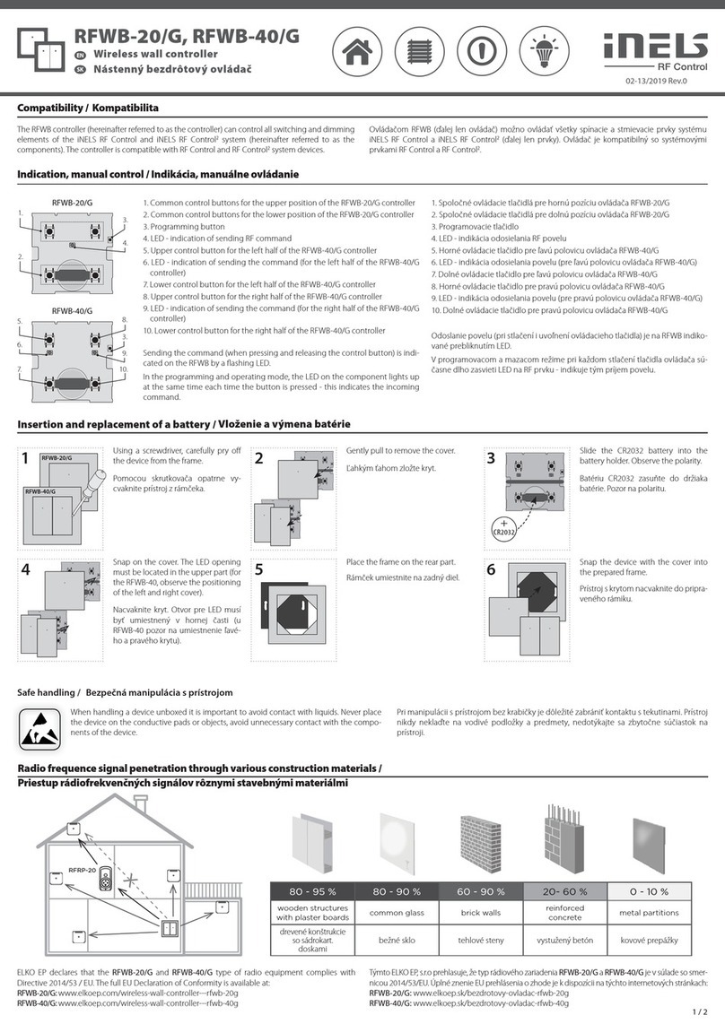 iNels RFWB-20/G User manual