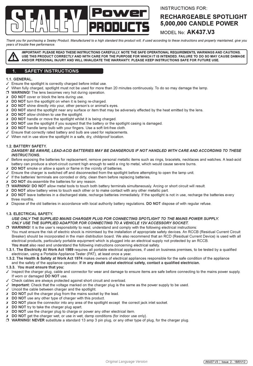 Sealey AK437.V3 User manual Sealey AK437.V3 User manual