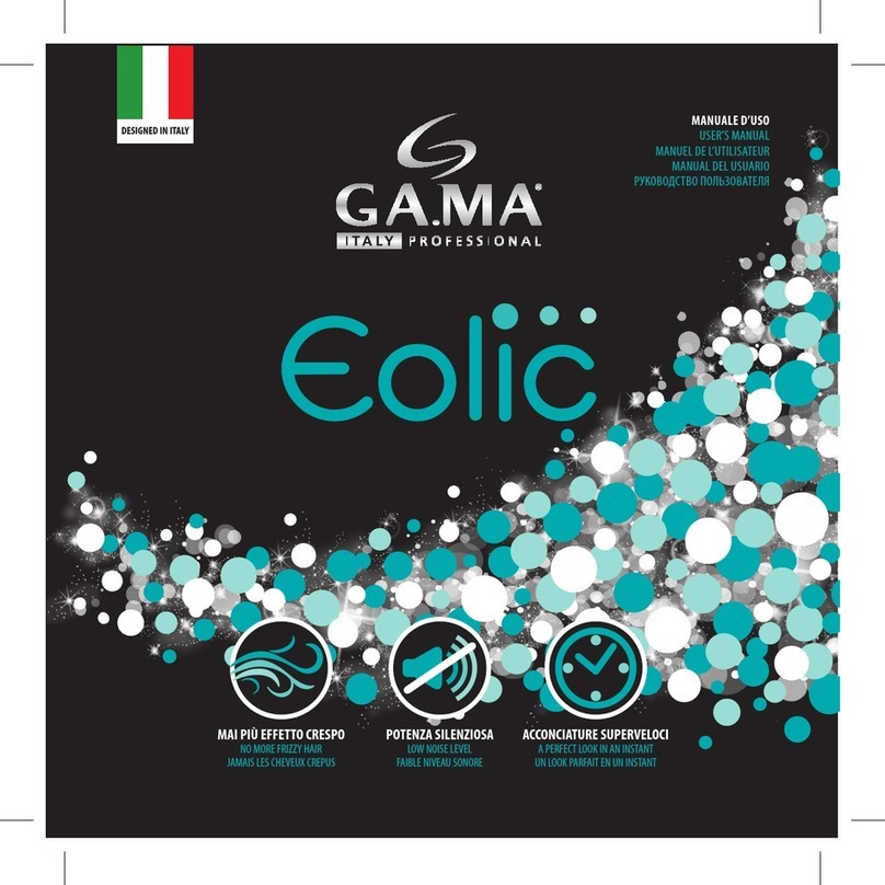 gama.professional EOLIC Plus ion 2200W user manual